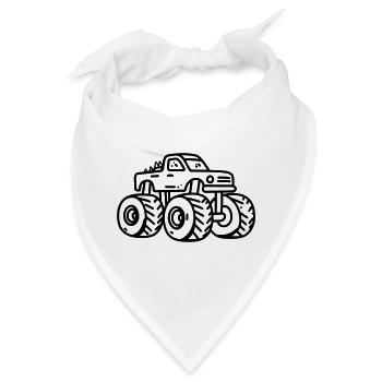 Monstertruck - Bandana - Weiß - Vorne