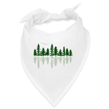 Reflet Forêt de Firs Nature - Bandana - Weiß - Vorne
