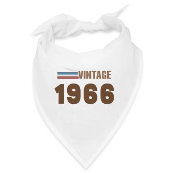 60 Jahre altes handgeschriebenes T-Shirt von 1966 - Bandana - Weiß - Vorne
