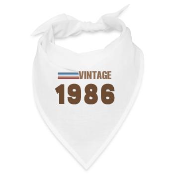 40 Jahre 1986 Handgeschriebenes Drehbuch-T-Shirt - Bandana - Weiß - Vorne