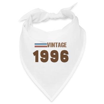 30 Jahre altes Handgeschriebenes Skript-T-Shirt von 1996 - Bandana - Weiß - Vorne