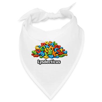 Humorbild-Legasthenie - Bandana - Weiß - Vorne