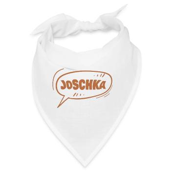 Joschka als Vorname - Bandana - Weiß - Vorne