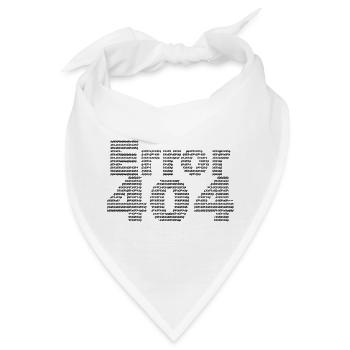 Error 404 ascii art - Bandana - Weiß - Vorne