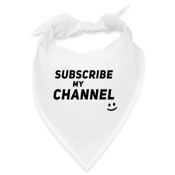 Influencer Content Creator - Subscribe my Channel - Bandana - Weiß - Vorne