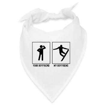 dein freund mein freund - Bandana - Weiß - Vorne
