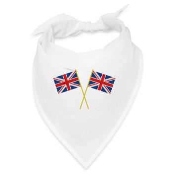 Flagge Großbritanniens - Bandana - Weiß - Vorne