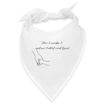Ankündigung Nachwuchs  - Bandana - Weiß - Vorne
