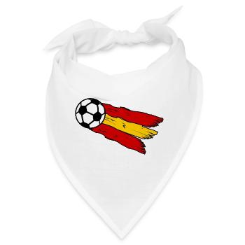 Die spanischen Fans - Bandana - Weiß - Vorne