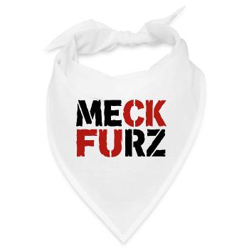 Meck Furz | Merz - nicht mein Kanzler - Bandana - Weiß - Vorne