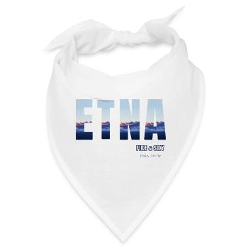 Etna Fire & Himmel: Sizilien Sunset - Bandana - Weiß - Vorne