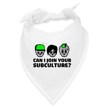 subculture - Bandana - Weiß - Vorne