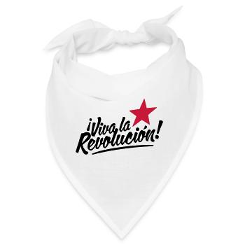 viva la revolucion - revolution! - Bandana - Weiß - Vorne