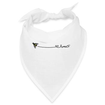 love bees - Bandana - Weiß - Vorne