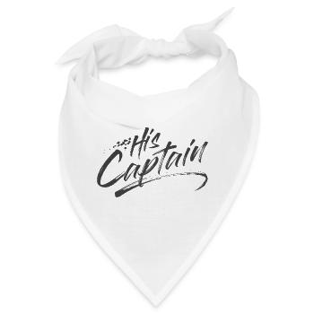 His Captain - Bandana - Weiß - Vorne