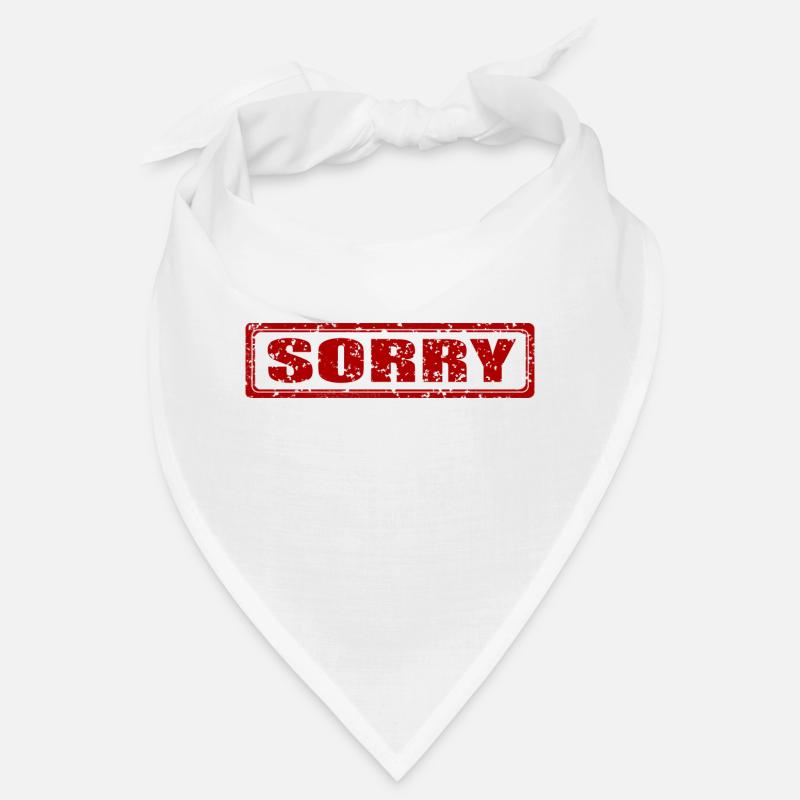 Désolé timbre idée de cadeau Bandana