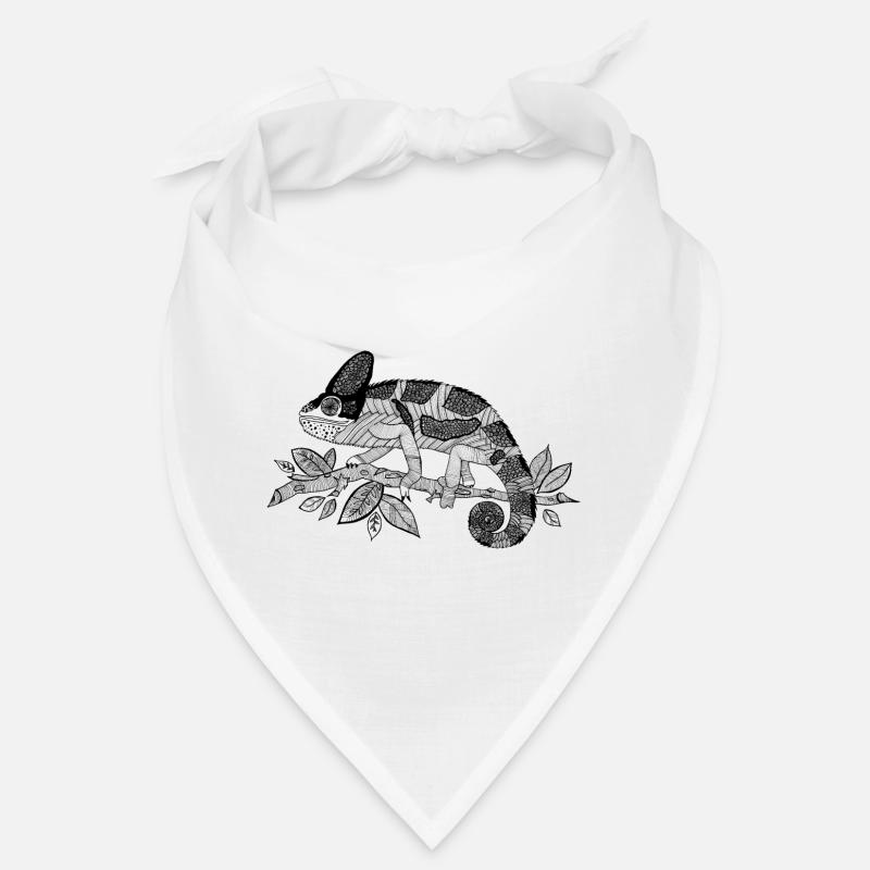Chamäleon - Bandana - Weiß