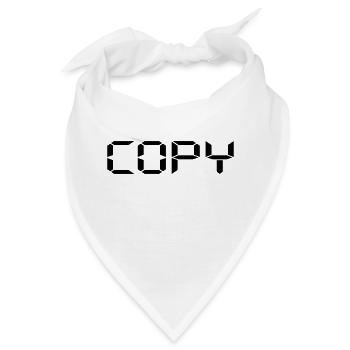 Copy Copy and Paste Vater Sohn Partner Shirt - Bandana - Weiß - Vorne