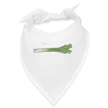 Lauch einfach nur ein Lauch - Bandana - Weiß - Vorne