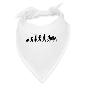 Evolution Liegerad Liegefahrrad Fahrrad Radsport - Bandana - Weiß - Vorne
