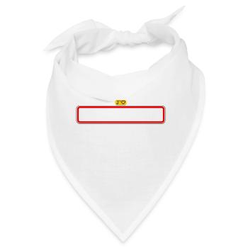 Blank Billboard, ich liebe meine Stadt - Bandana - Weiß - Vorne