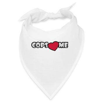 COPS LOVE ME - Bandana - Weiß - Vorne
