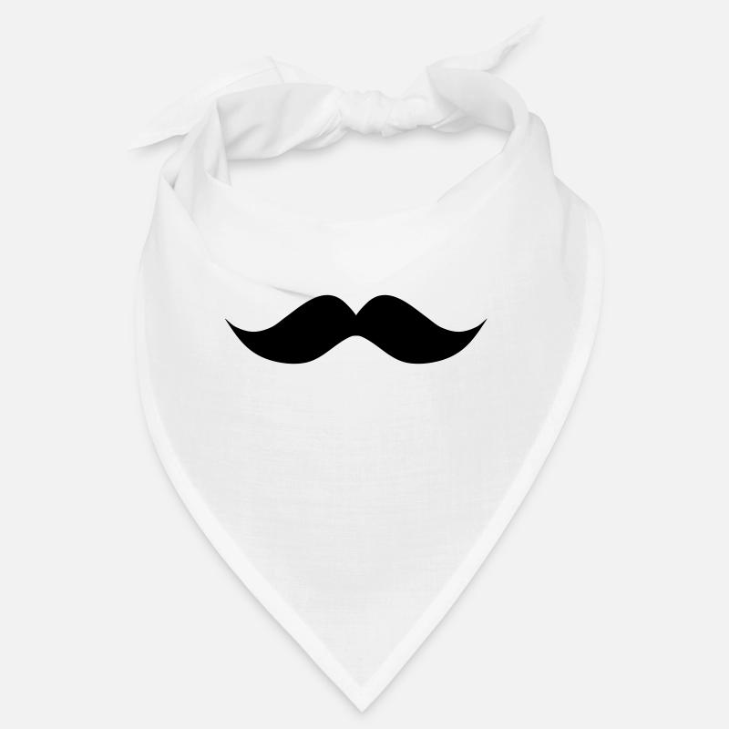 moustache ondulée Bandana