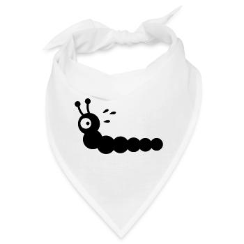 Angstschwitzender Wurm - Bandana - Weiß - Vorne
