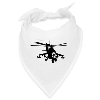 Hubschrauber Mi-24 - Bandana - Weiß - Vorne