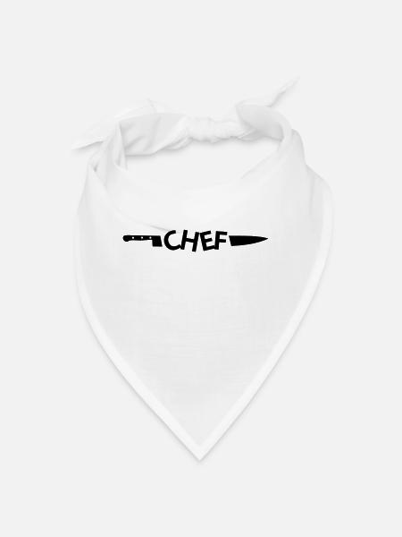 CHEF - Bandana - Weiß - Vorne