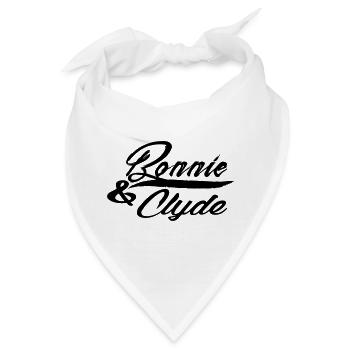 bonnie und clyde - Bandana - Weiß - Vorne