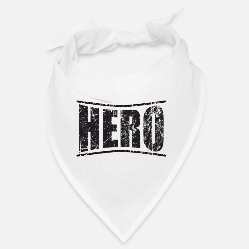 hero hero Held héroe héros monochrome text Bandana