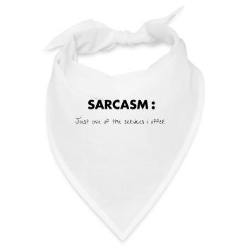 Sarcasm - Bandana - Weiß - Vorne