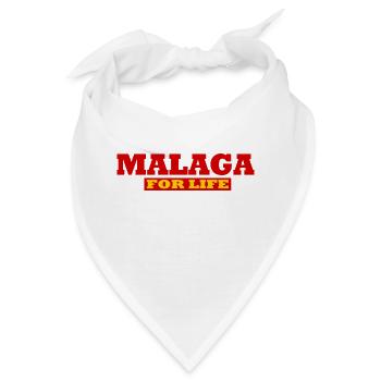 Malaga fürs leben - Malaga For life - Bandana - Weiß - Vorne