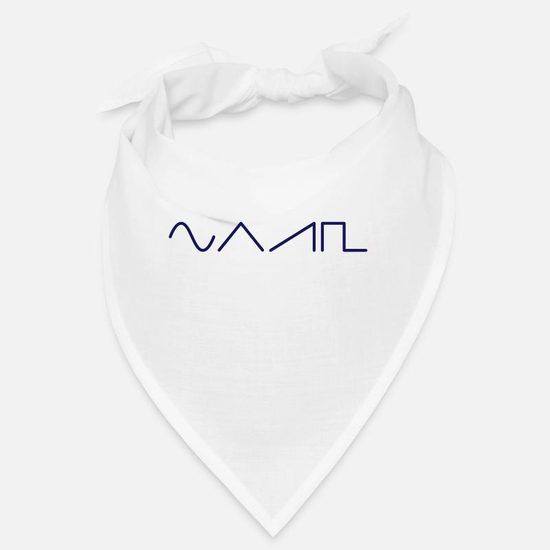 Synth waveforms horizontal Bandana