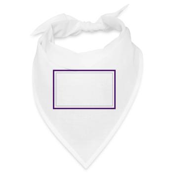 Rahmen mit Filet | Vektorgraphic >Farbe wechselbar - Bandana - Weiß - Vorne