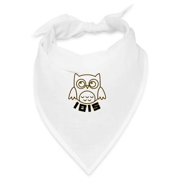 Leuchtende Eulen-IBIS Illustration - Bandana - Weiß - Vorne