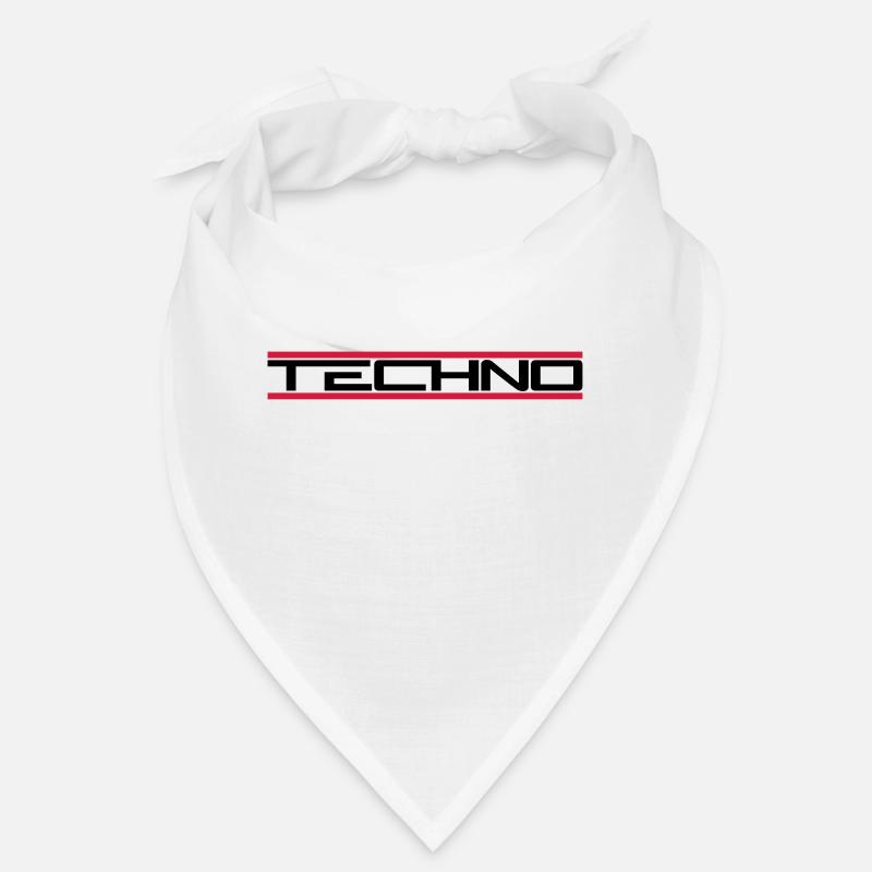 Techno red bars Bandana