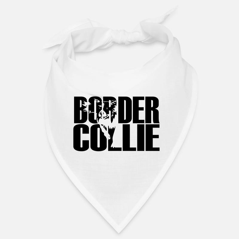 Border Collie - Bandana - Weiß