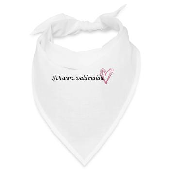 Schwarzwaldmaidle - Bandana - Weiß - Vorne
