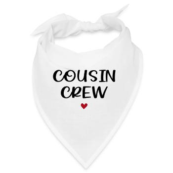 Cousin Squad / Cousin Crew / Cousinen - Bandana - Weiß - Vorne