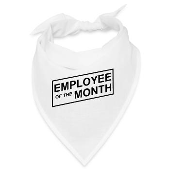 Mitarbeiter des Monats - Bandana - Weiß - Vorne