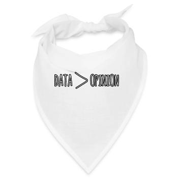 Daten überlegen als Ihre Meinung - Bandana - Weiß - Vorne