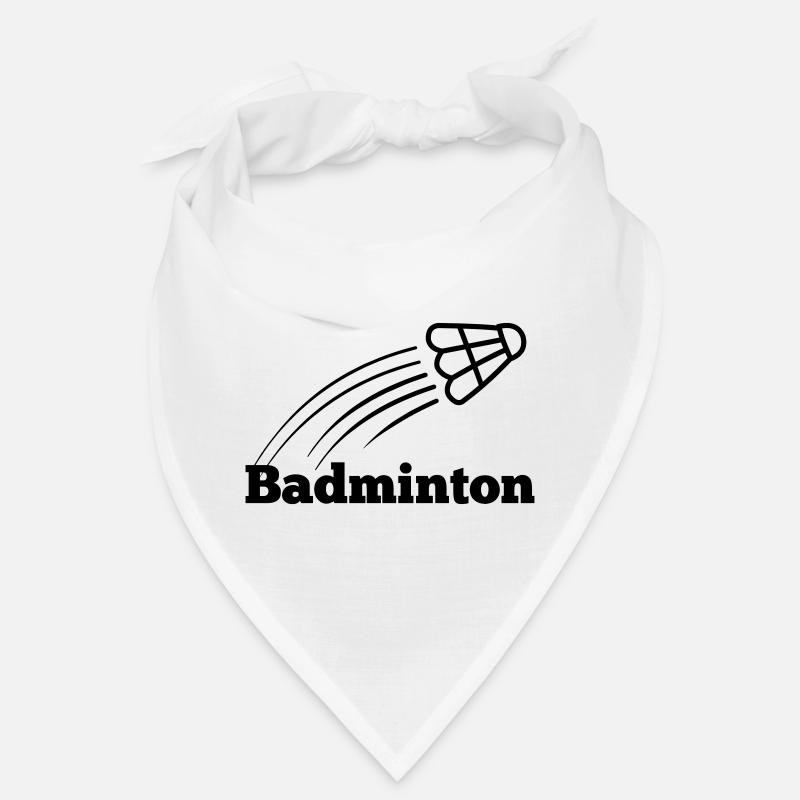 Badmintontext mit hochfliegendem Shuttle Bandana