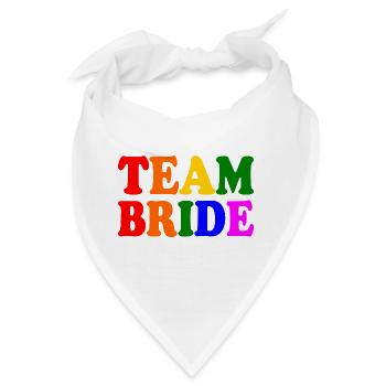 Team bride - Bandana - Weiß - Vorne