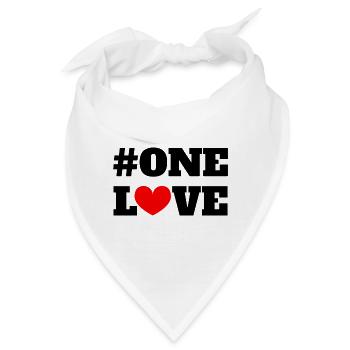 One Love - Bandana - Weiß - Vorne