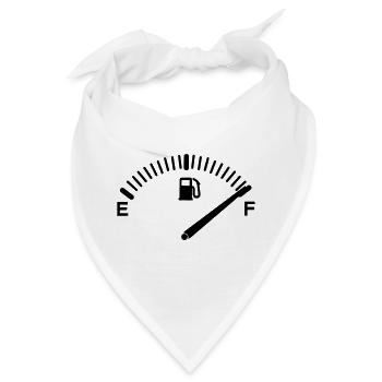 Tankzähler voller Tank - Bandana - Weiß - Vorne