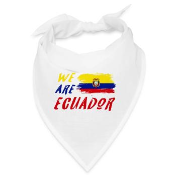 Wir sind Ecuador - Bandana - Weiß - Vorne