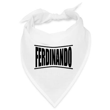 T-Shirt Ferdinando T-Shirt Geschenkidee - Bandana - Weiß - Vorne