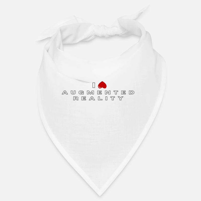 I hate Augmented Reality - Bandana - white